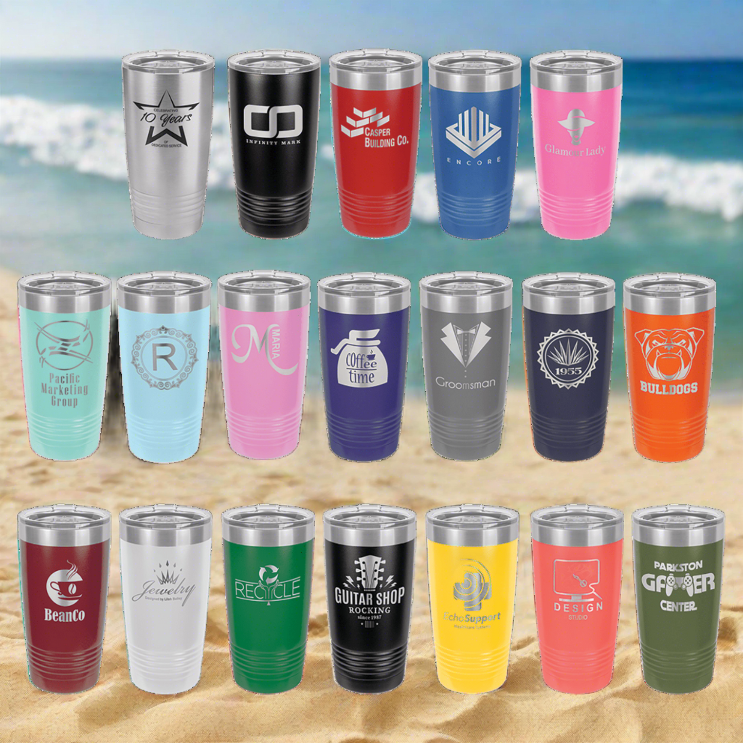 BULK 20 oz Polar Camel Tumbler with Lid ***As Low As $15 Each!!
