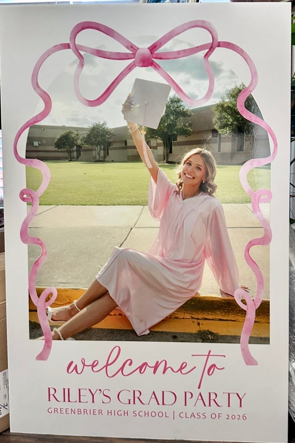 Custom Personalized White Foam Board Sign | Weddings, Showers & Special Occasions