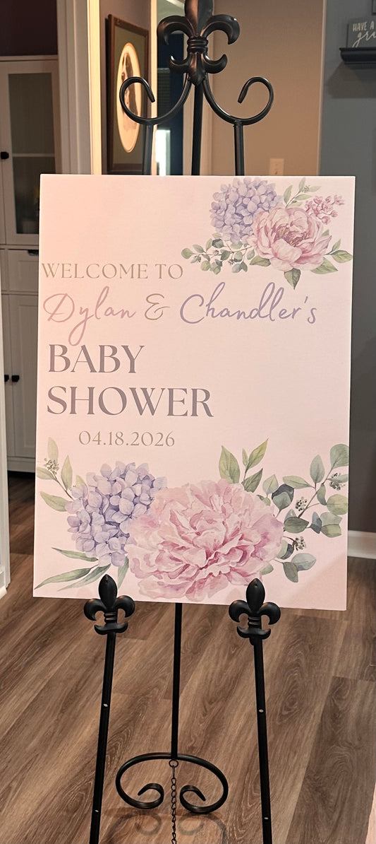 Custom Personalized White Foam Board Sign | Weddings, Showers & Special Occasions