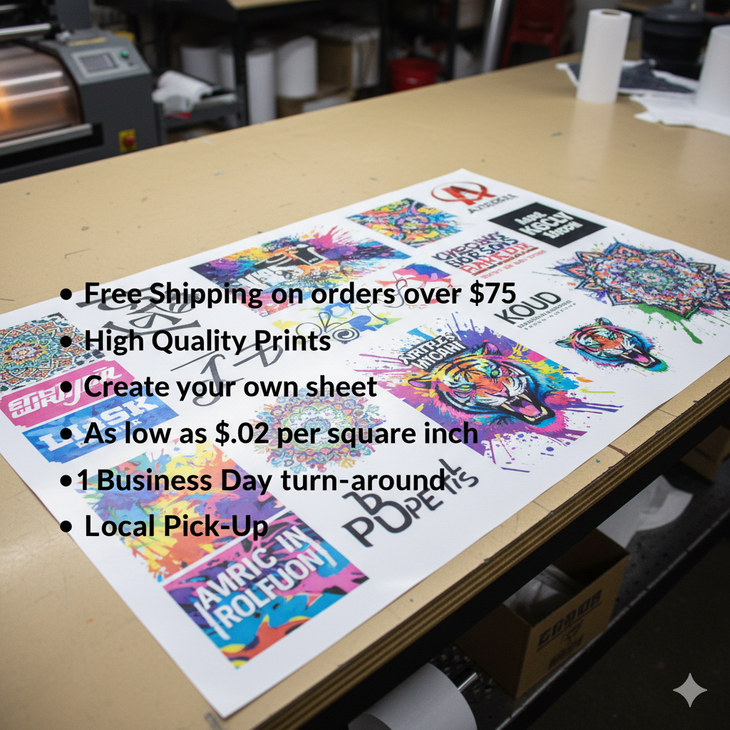 DTF Gang Sheet Builder 16" Wide