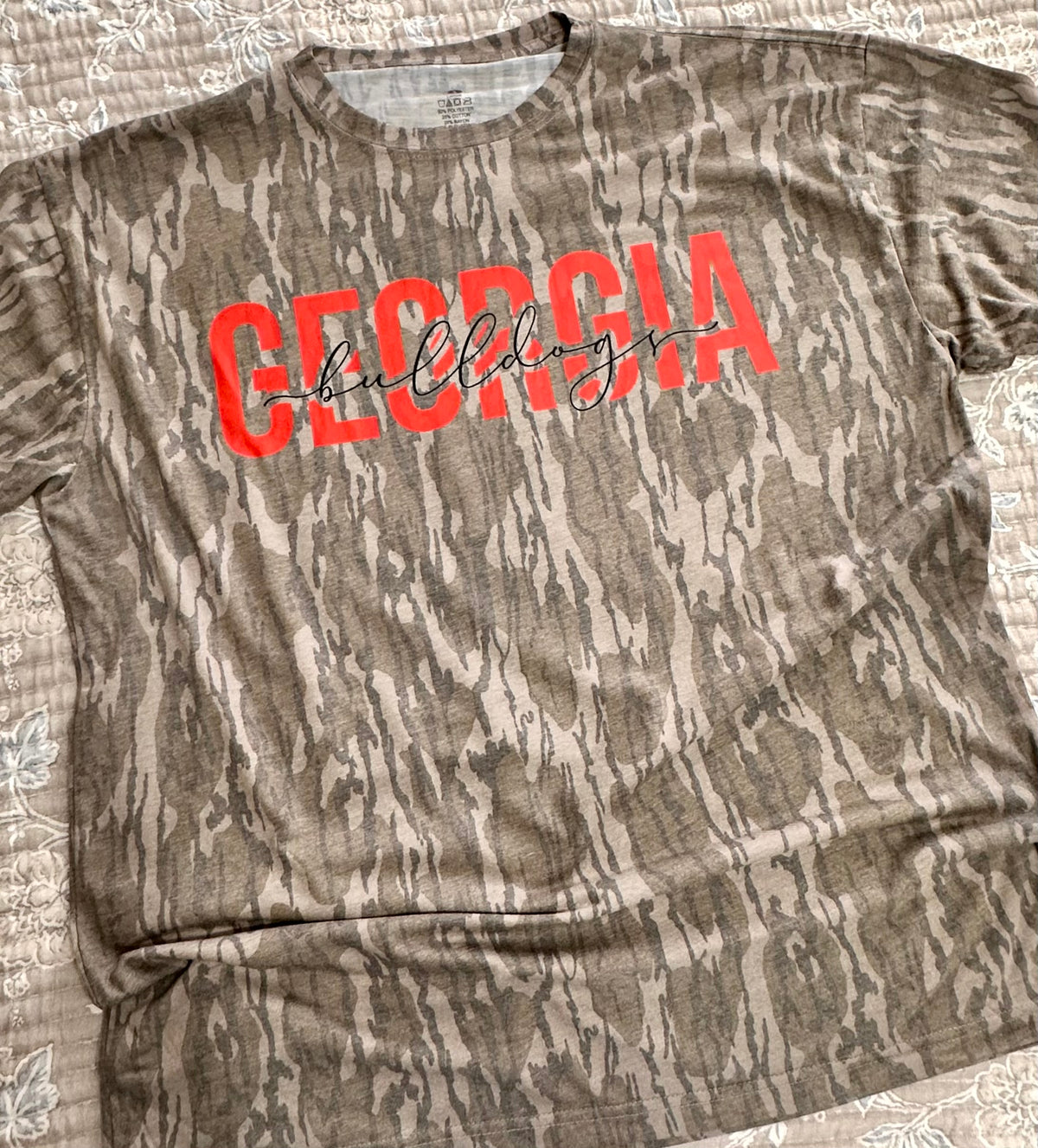 Custom Mossy Oak Wash Out Tri-Blend Comfort Tee | Vintage Faded Camo