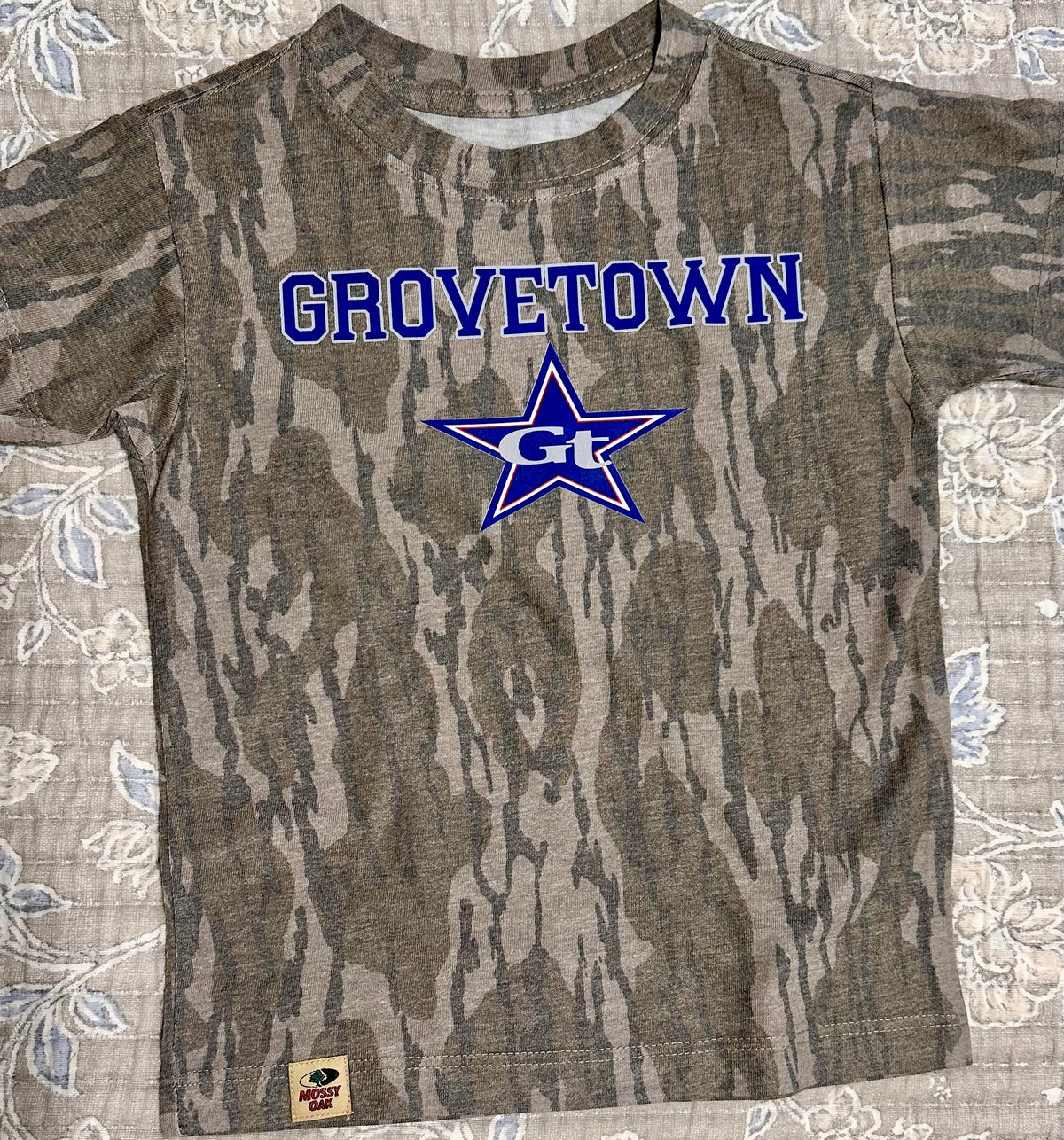 Custom Mossy Oak Wash Out Tri-Blend Comfort Tee | Vintage Faded Camo