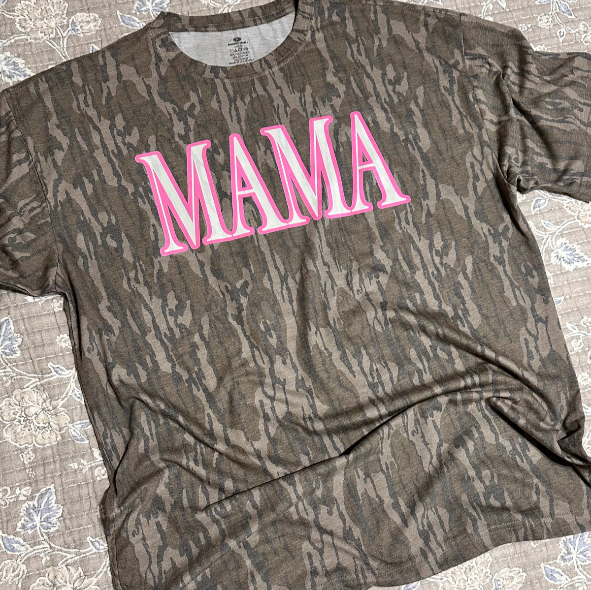 Custom Mossy Oak Wash Out Tri-Blend Comfort Tee | Vintage Faded Camo