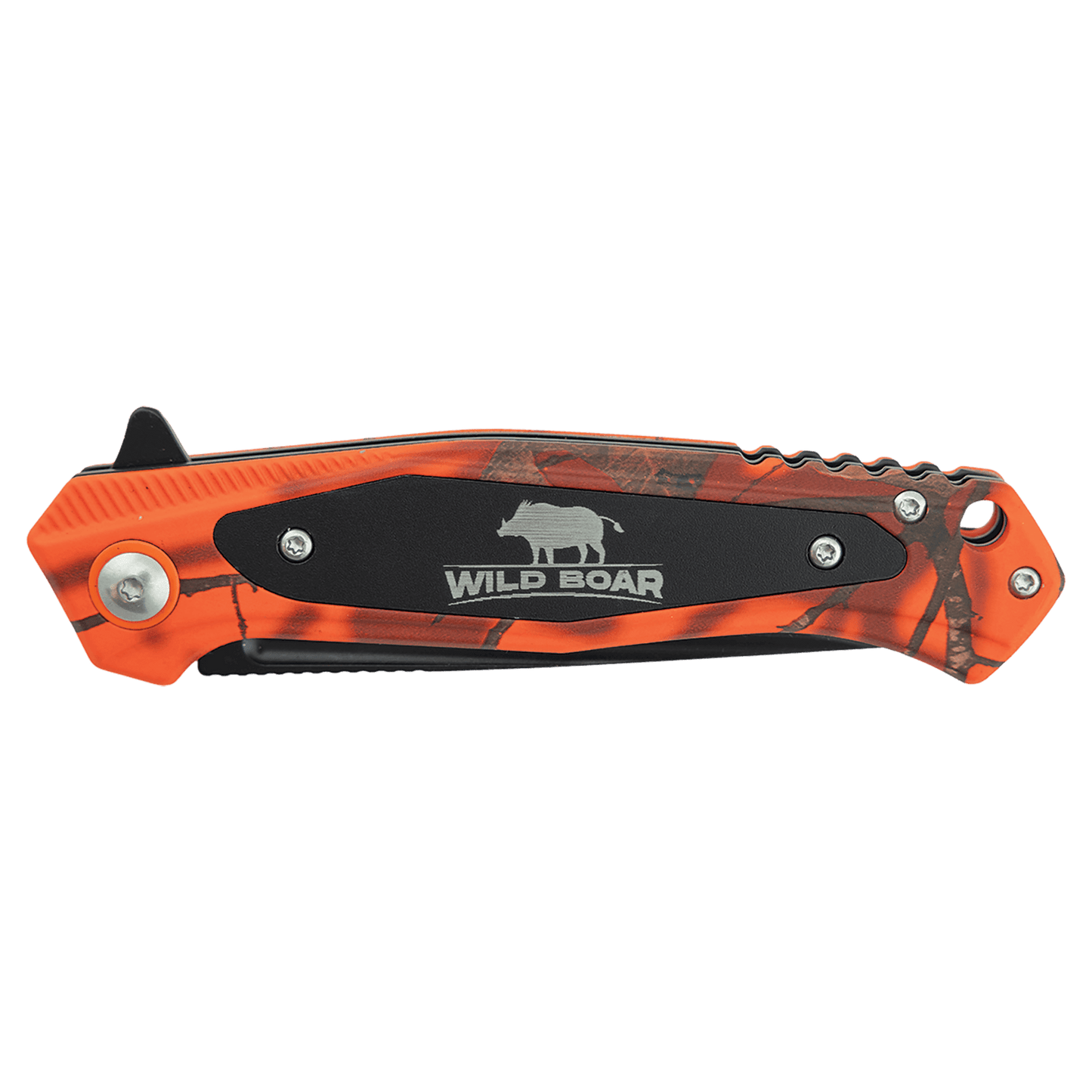 Bison River Custom Engraved 4 1/2" Mossy Oak Camo Knife