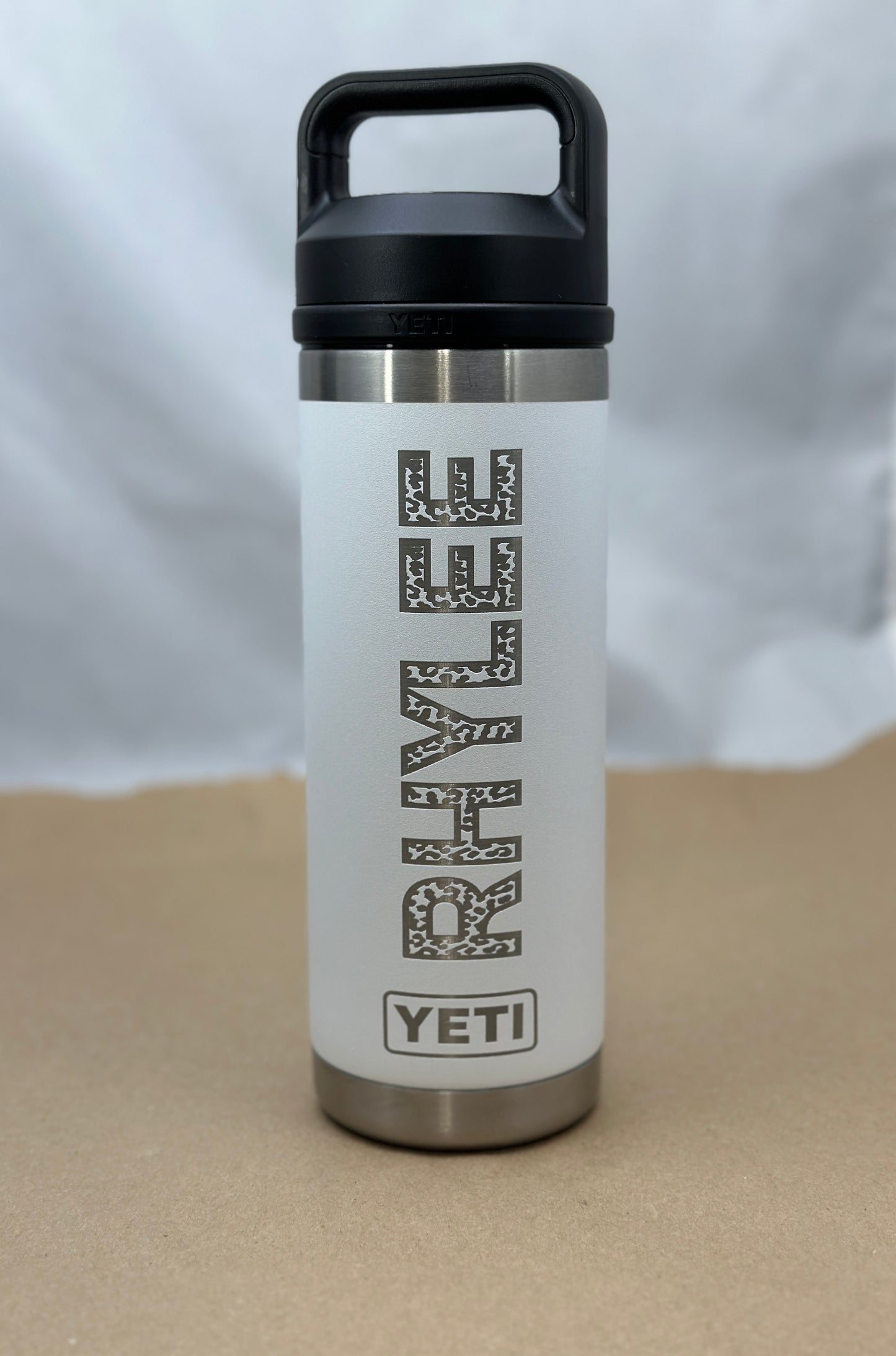YETI Rambler 18 oz. Bottle-With Custom Laser Engraving and Chug Cap