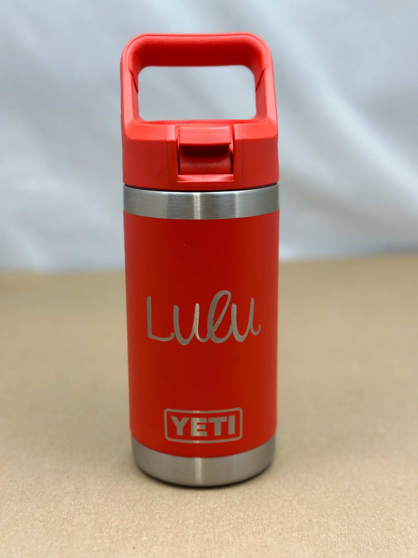 YETI  Rambler JR. 12oz Kids Bottle personalized with Straw Cap