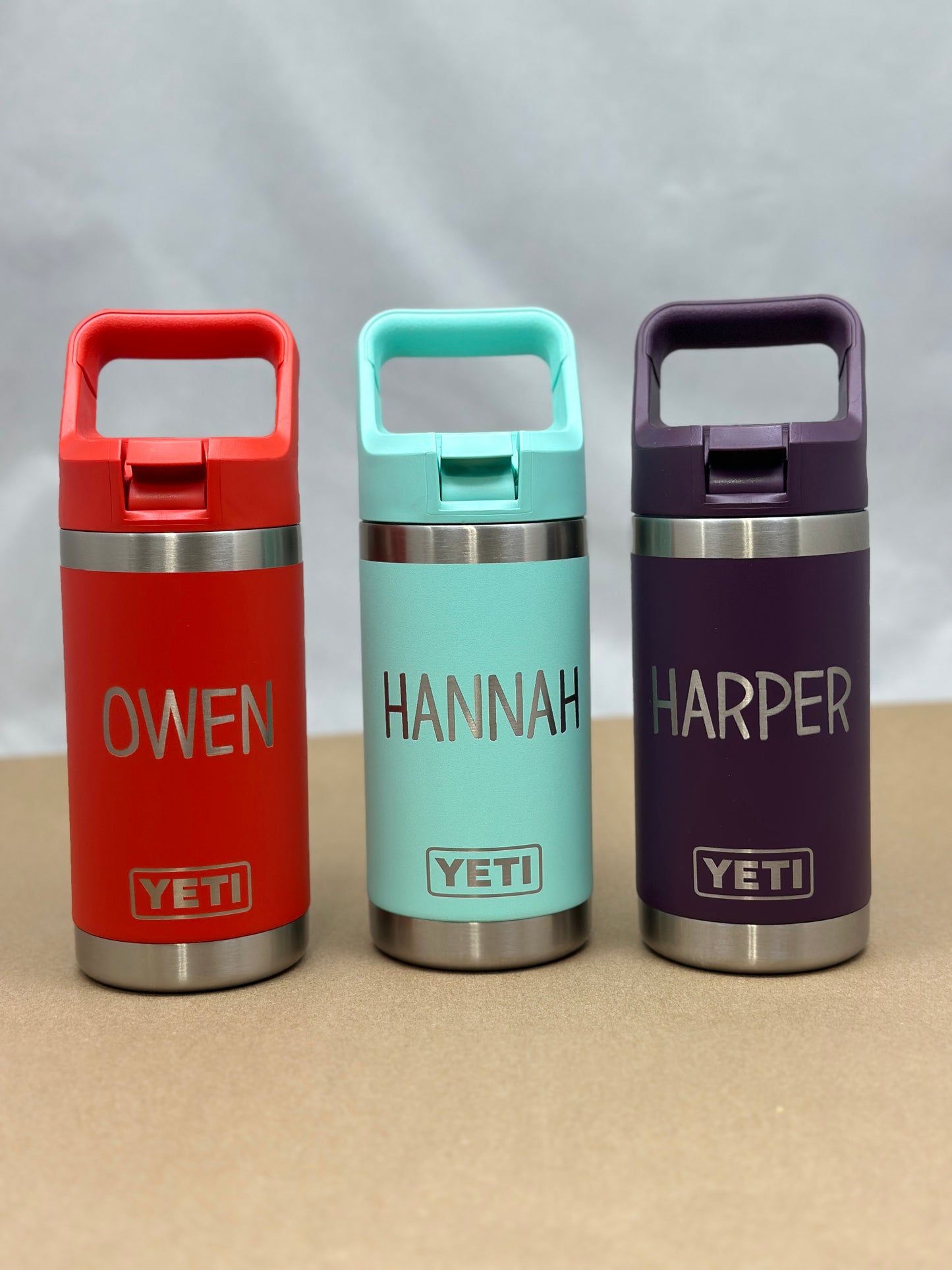 YETI  Rambler JR. 12oz Kids Bottle personalized with Straw Cap