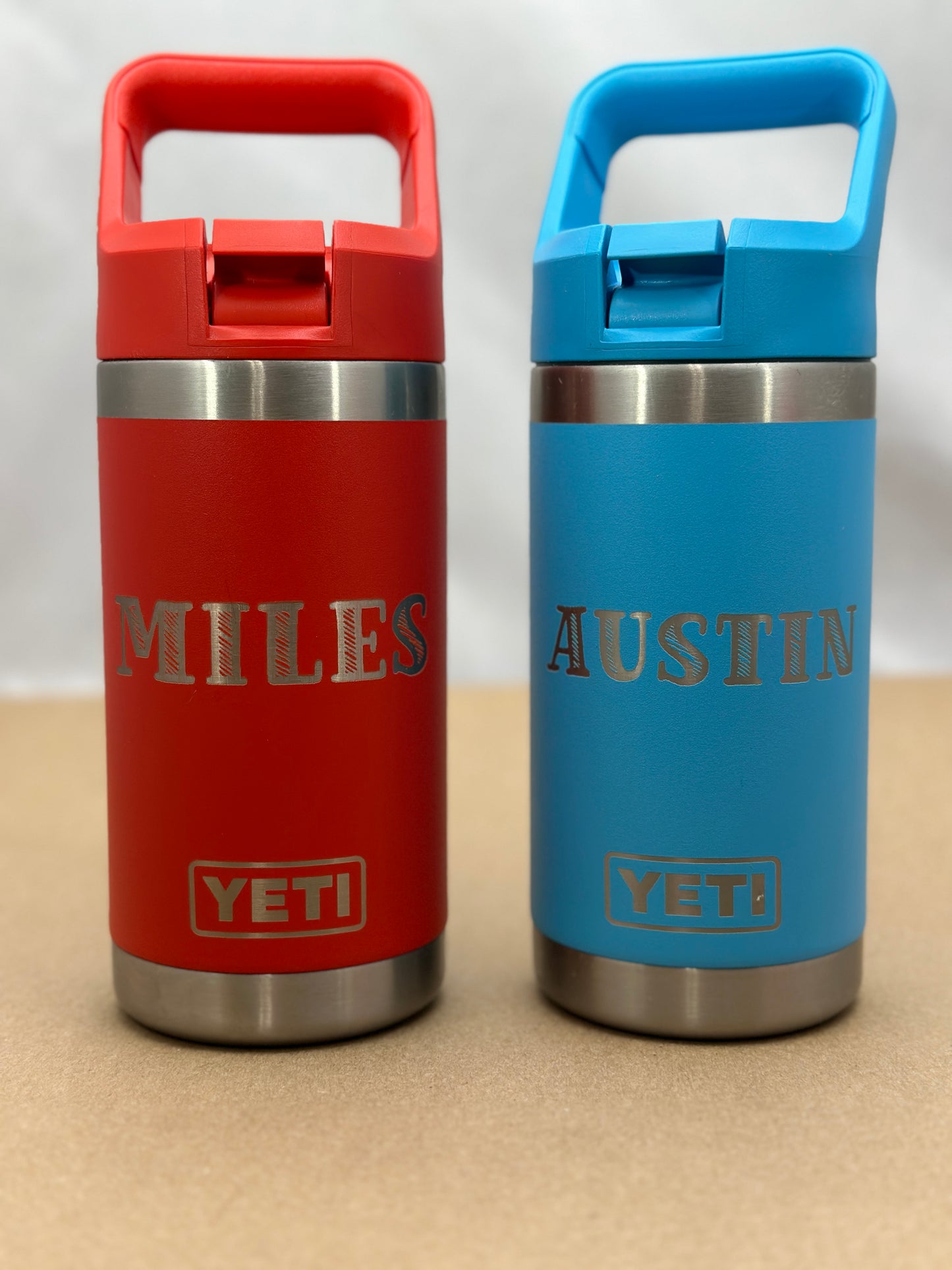 YETI  Rambler JR. 12oz Kids Bottle personalized with Straw Cap