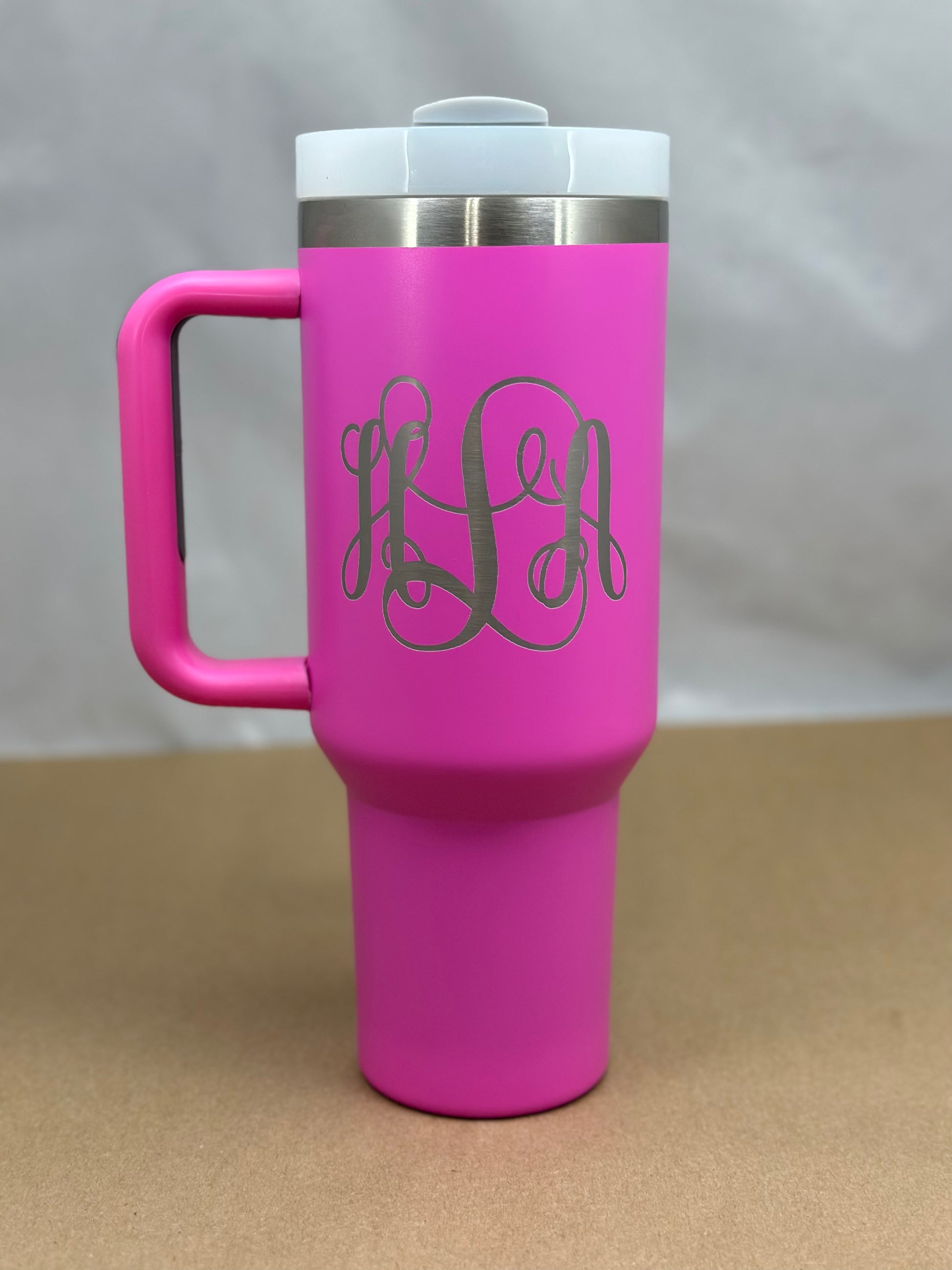 Mama Bear 40 Oz Laser Engraved Personalized Tumbler With Handle