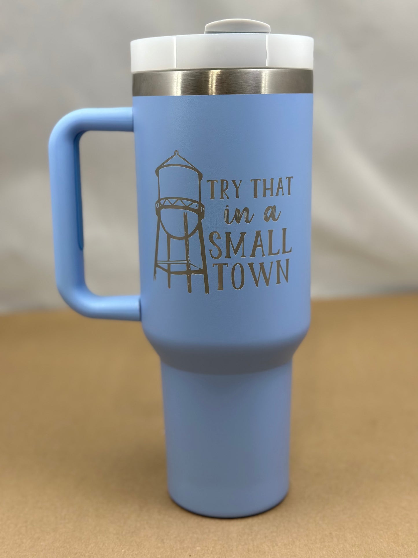 OA Travel mug with a handle