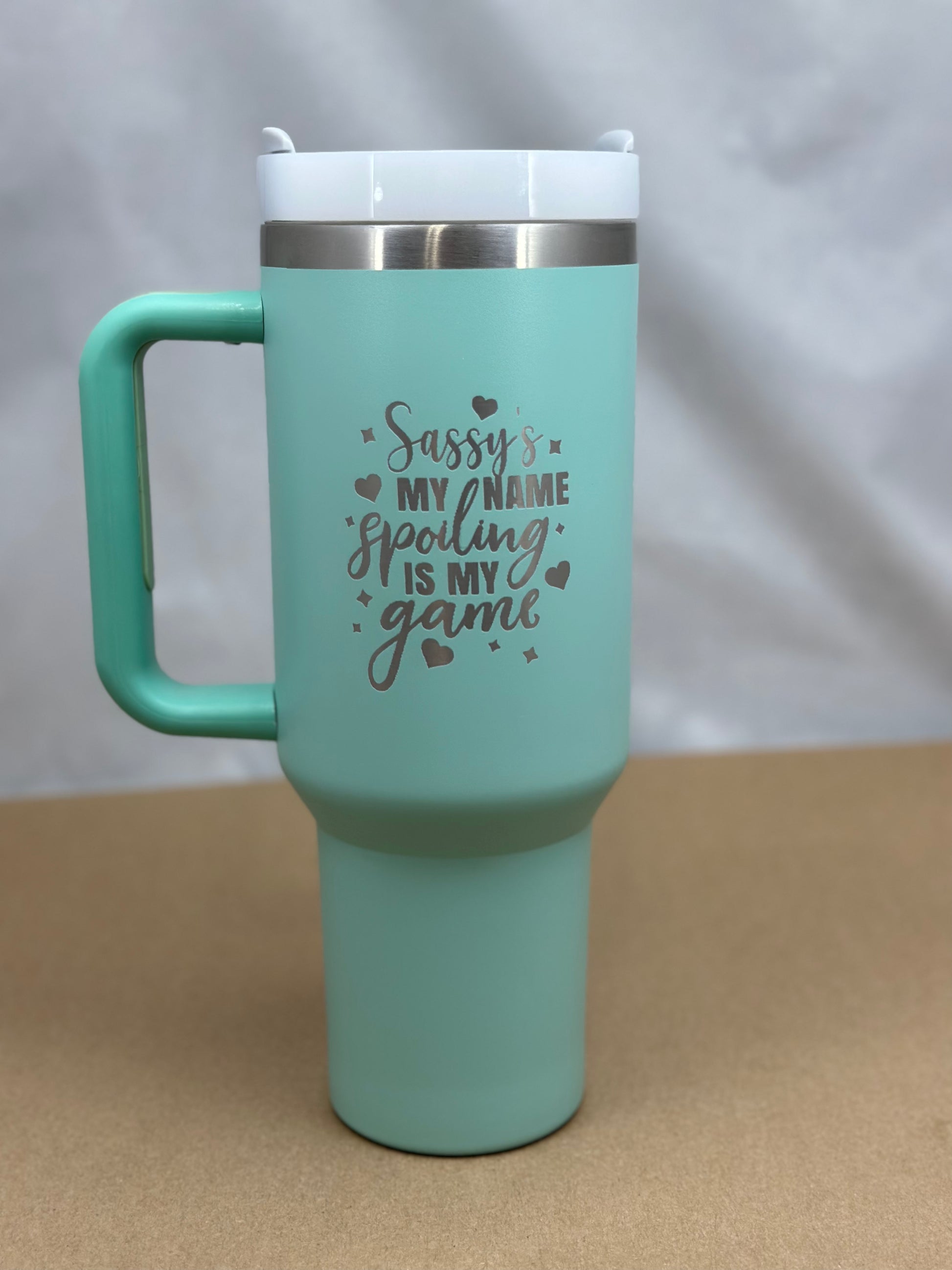 Grandma's My Name, Spoiling Is My Game - Engraved YETI Tumbler