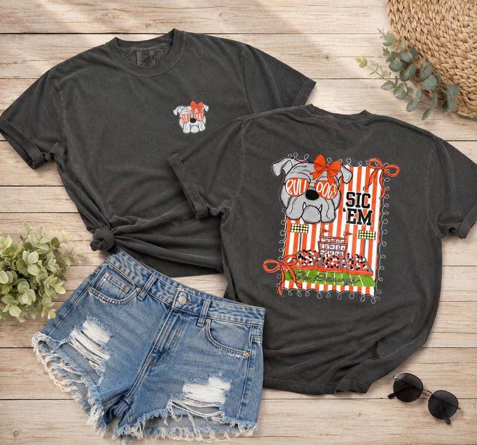 Sic Em Bulldog Bow T Shirt