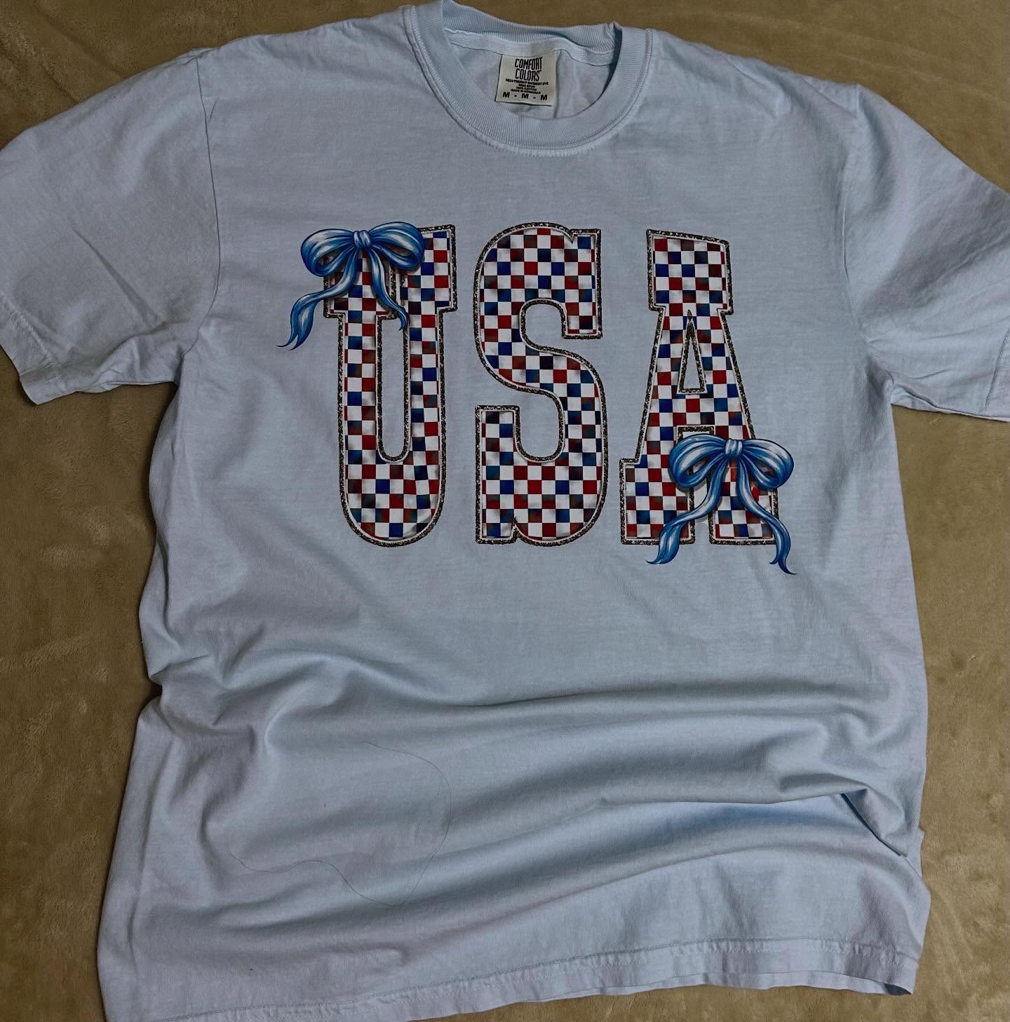 USA bow T Shirt